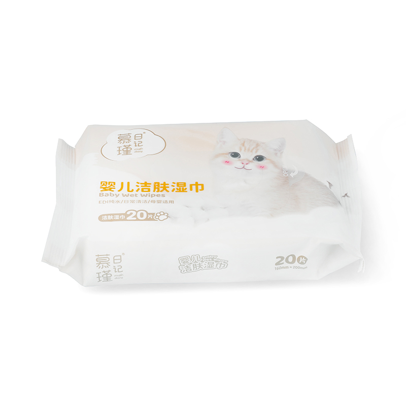 20 Wipes On-The-Go Mini Hypoallergena Rengöring Baby Wipes